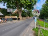 Looking east, Thames Path from right, The Ridgeway turns left by the cars