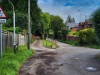 0.9 km At the end of Cleeve Road, the Ridgeway carries straight on to the right of a private drive.
