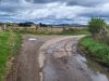 5.9 km Where the road turns right towards the B4009, The Ridgeway heads across the fileds to North Stoke.